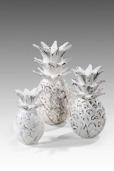 Deko-Ananas FRUIT, 3-er Set, handgefertigt