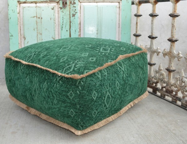 Sitzhocker / Pouf JASON, grün